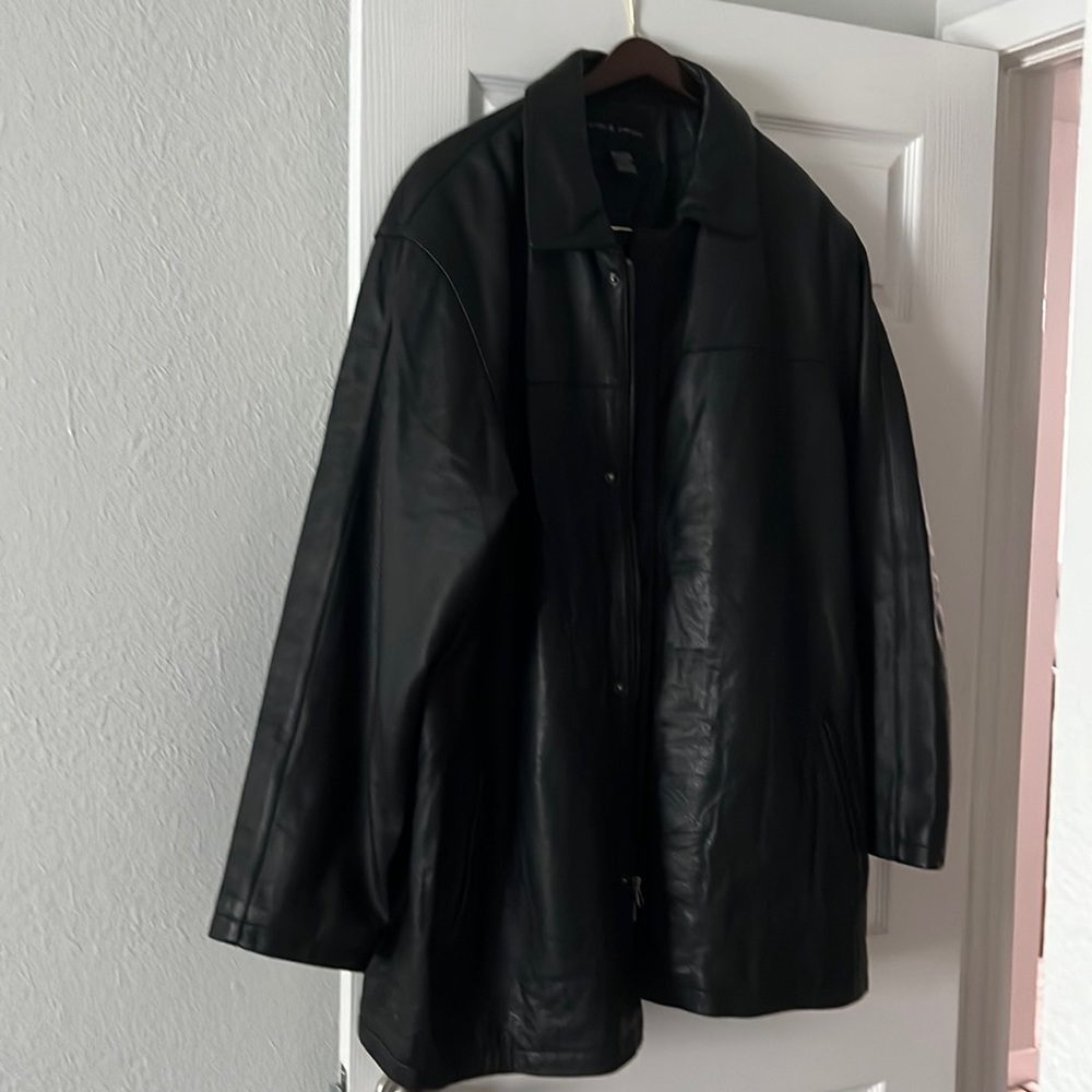 Mens Croft and Borrow leather jacket